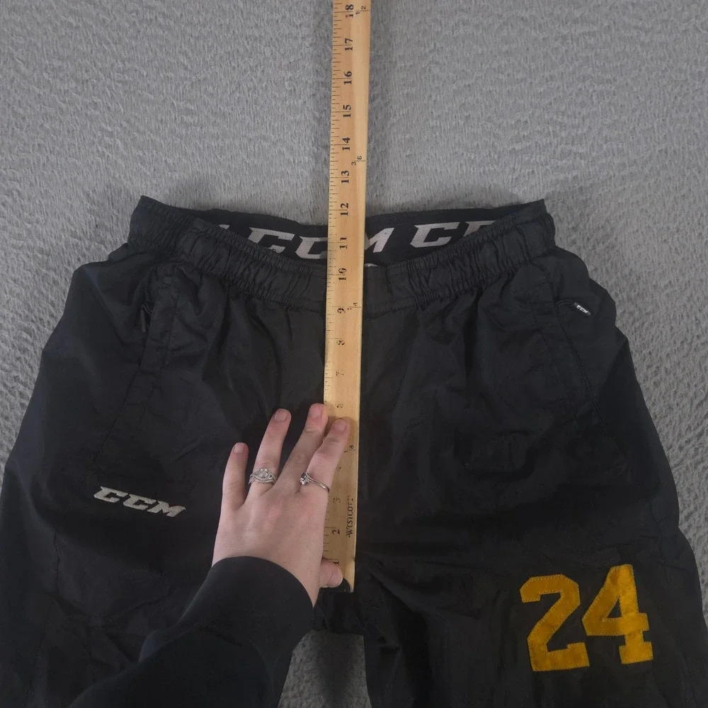 CCM Pants Kids Medium Black Hockey Tactical Cool Pants Straight Leg Number 24